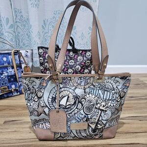Disney Nautical Canvas Tote in Blue & Tan